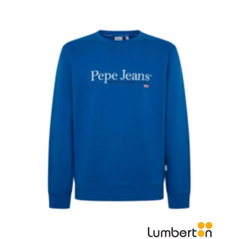 Sudadera azul con logo pepe...