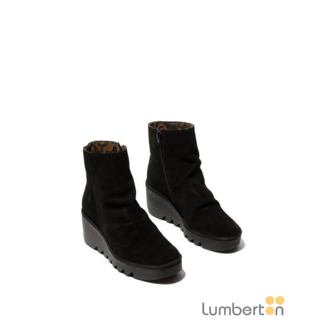 Botín con plataforma negra BAANN FLY