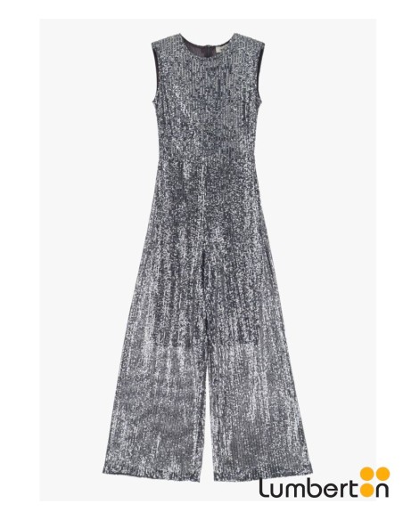 mono dixie largo lentejuela plata MONOl