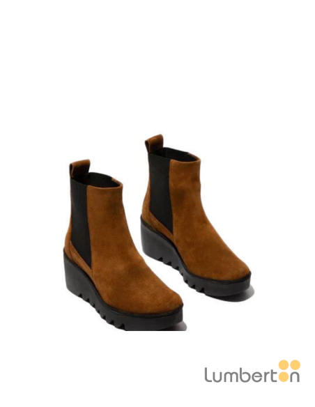 Botín con plataforma plana marrón BAGU FLY