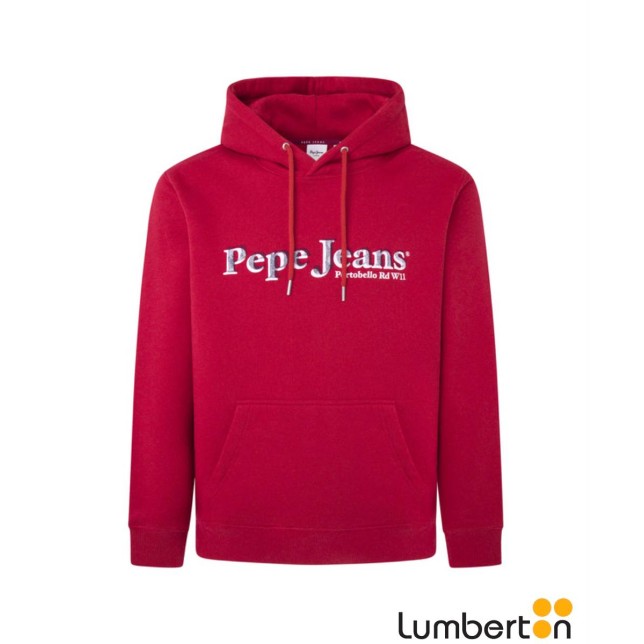 Sudadera Granate Capucha Letras SOMERS