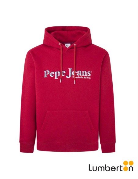 Sudadera Granate Capucha Letras SOMERS