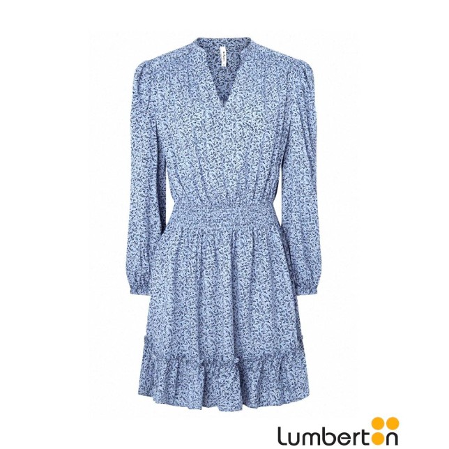 Vestido Largo Estampado Pico JEAN