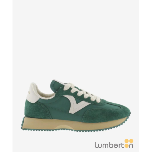 Zapatilla verde logo blanco...