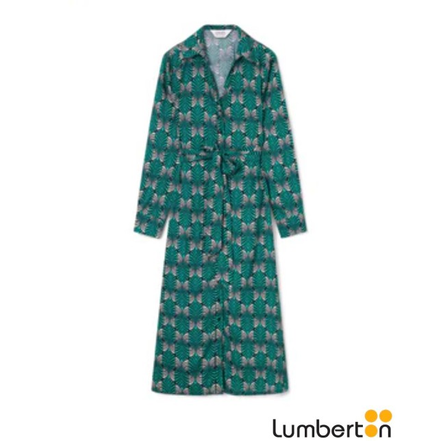 Vestido Midi Estampado Verde 41018