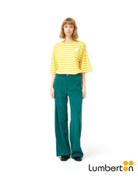 Camiseta Rayas Flor Amarilla 42010