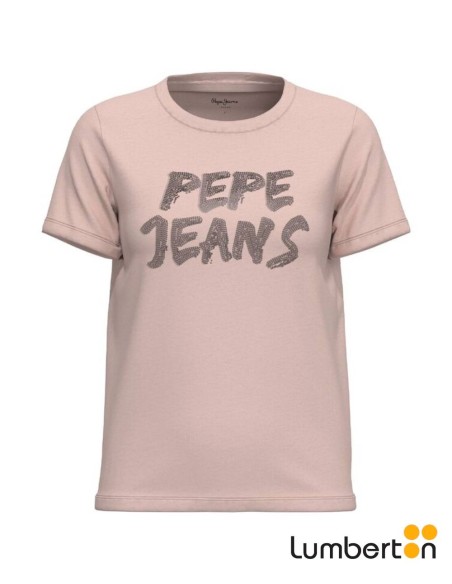 Camiseta M/C Rosa Palo Tachuelas LetrasBRIAR