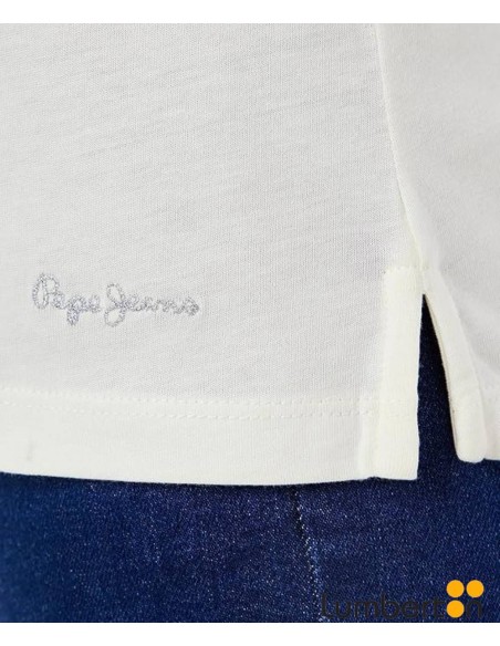 Camiseta M/C Azul Claro Letras LazoCASSIDYA