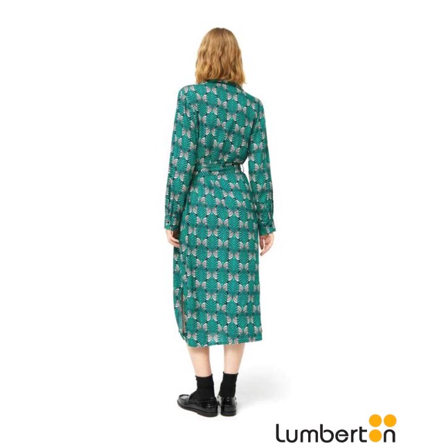 Vestido Midi Estampado Verde 41018