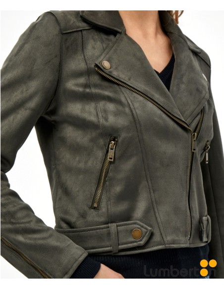 Cazadora Cruzada Verde Oscuro TABARAK