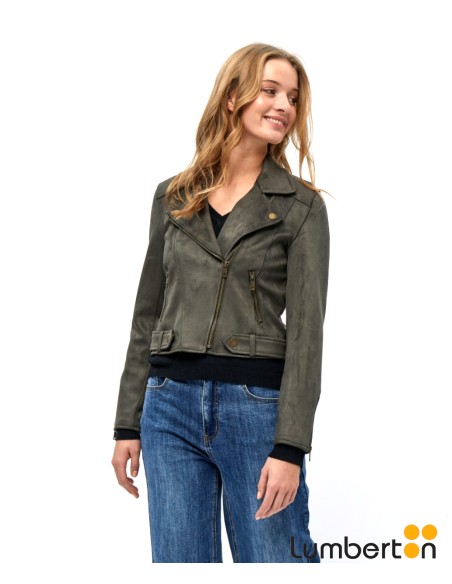 Cazadora Cruzada Verde Oscuro TABARAK