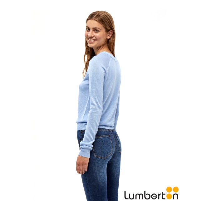 Jersey Punto Fino C/Redondo Azul...