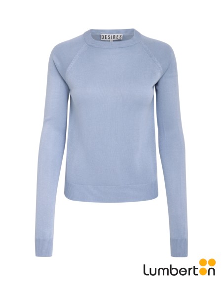 Jersey Punto Fino C/Redondo Azul Claro BENELLIA