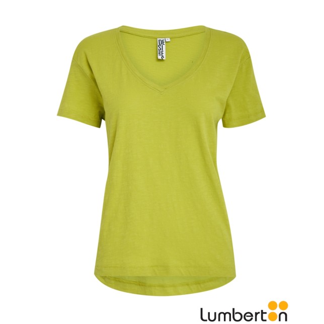 Camiseta Básica M/C C/Pico Verde...