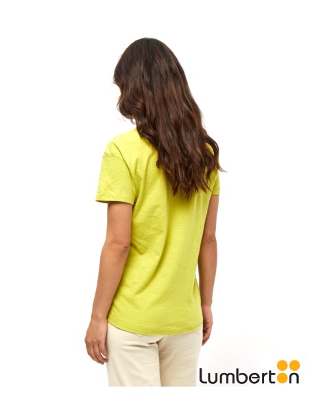 Camiseta Básica M/C C/Pico Verde Oscuro DANONVO