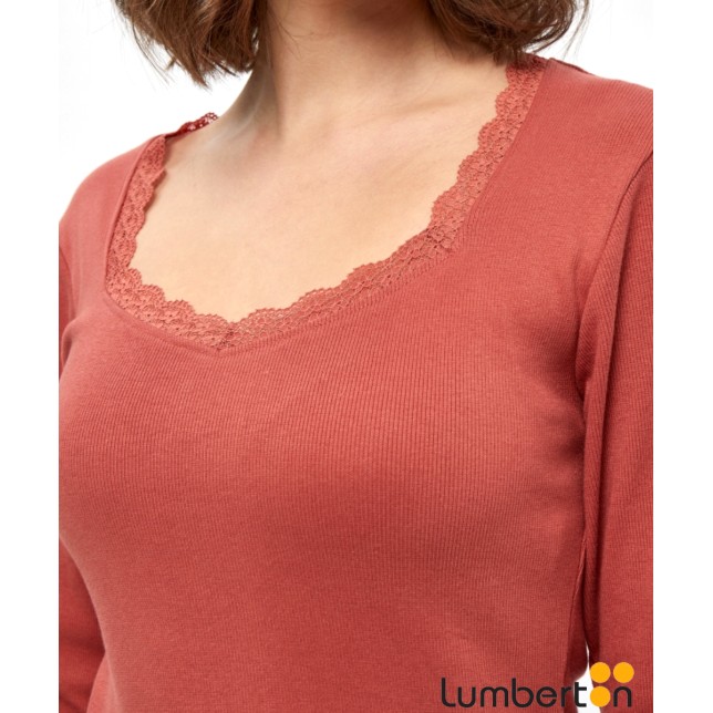 Camiseta M/L Cuello Hexágono Bordado... Camiseta M/L Cuello Hexágono Bordado...