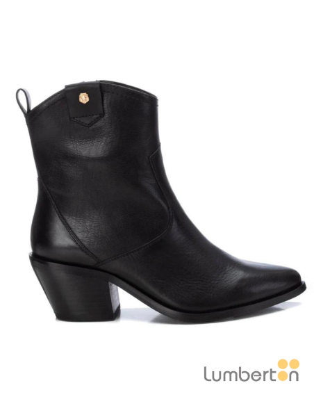 Botin tipo campero de piel Negra 161776N CARMELA