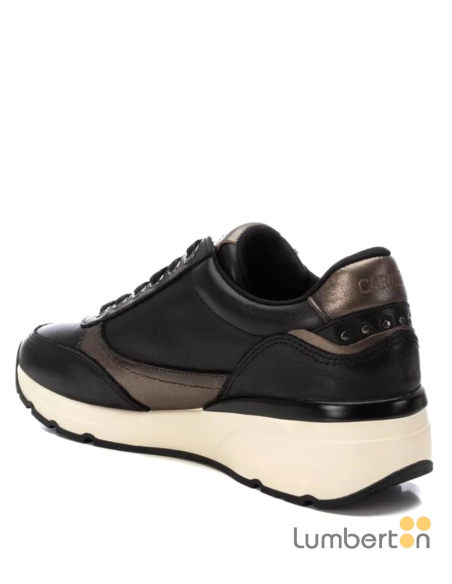 Zapato casual piel negra 161825N CARMELA