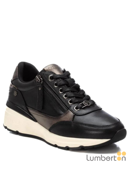 Zapato casual piel negra 161825N CARMELA