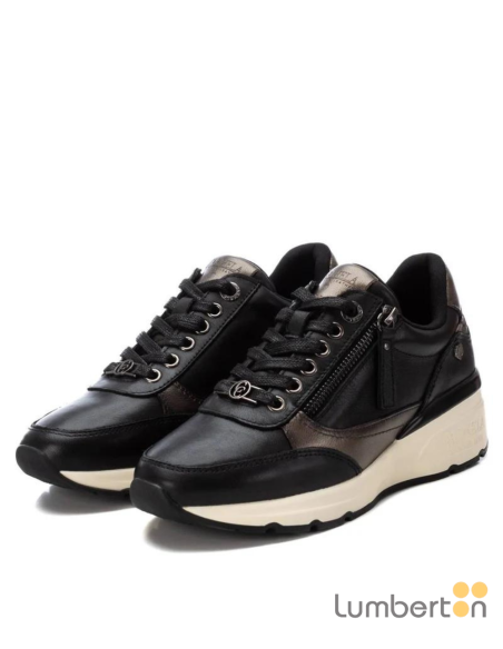 Zapato casual piel negra 161825N CARMELA