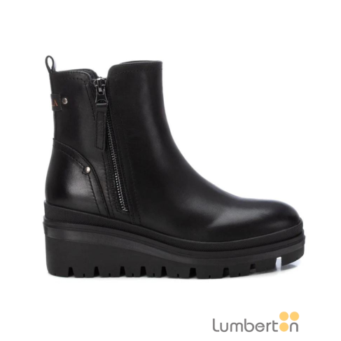 Botín negro con plataforma...