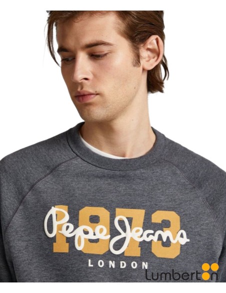 Sudadera Gris Letras Pepe Y AñoMEIERG