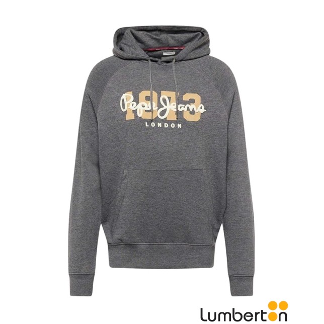 Sudadera Capucha Gris Letras Pepe Y...