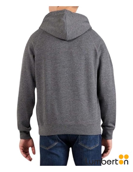 Sudadera Capucha Gris Letras Pepe Y AñoMEIERH