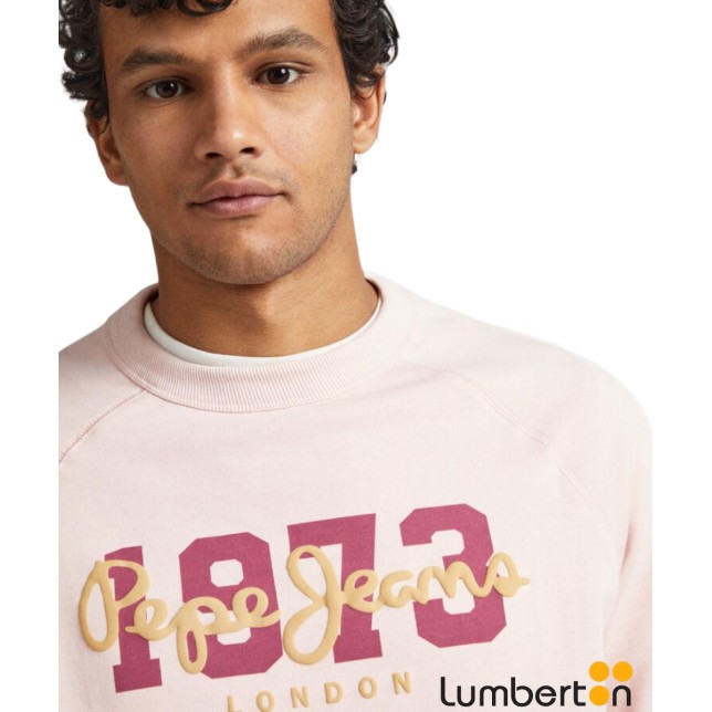 Sudadera Rosa Letras Pepe Y AñoMEIERR