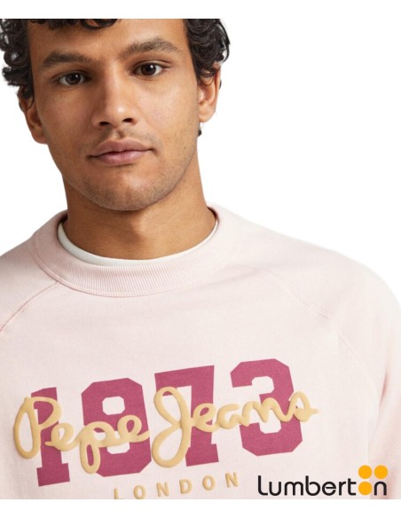 Sudadera Rosa Letras Pepe Y AñoMEIERR