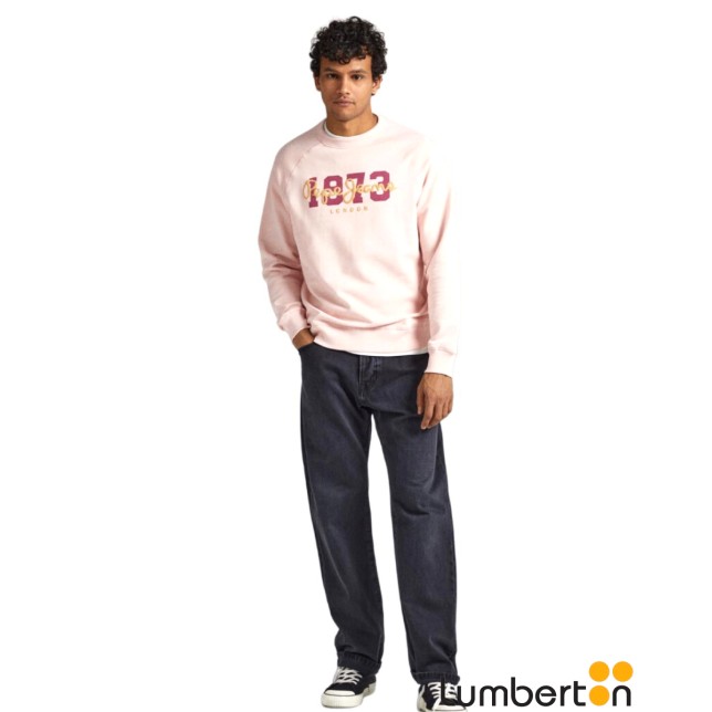 Sudadera Rosa Letras Pepe Y AñoMEIERR
