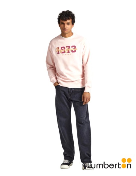 Sudadera Rosa Letras Pepe Y AñoMEIERR