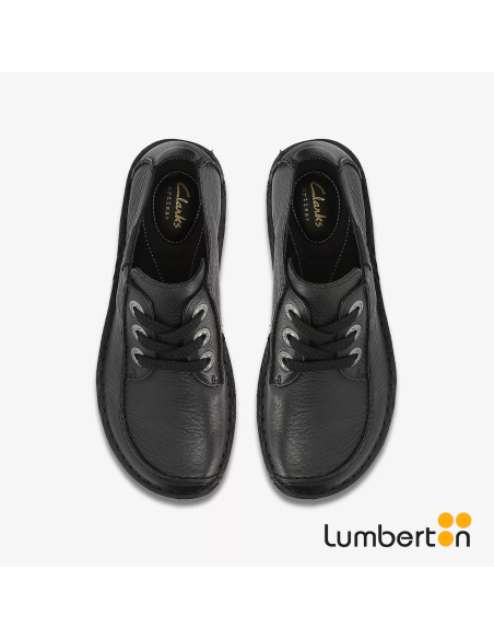 Zapato Negro De Piel Con Cordones FUNNYN CLARKS