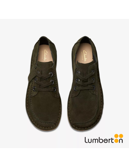 Zapato Piel Verde Oscuro Cordones FUNNYV CLARKS