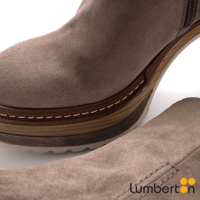 Botín Tacón Piel Topo OLIVIAT Botín Tacón Piel Topo OLIVIAT