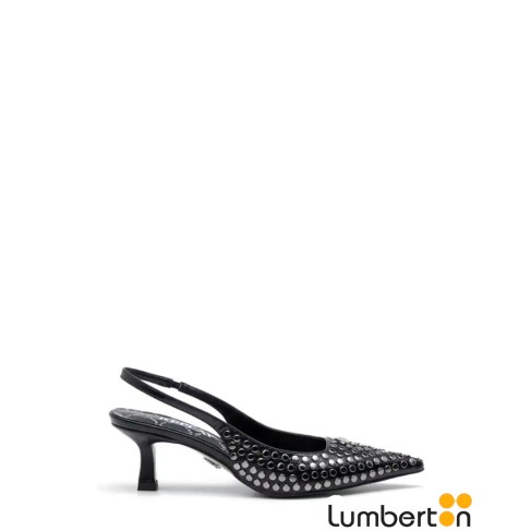 Stiletto negro Tachuelas y...