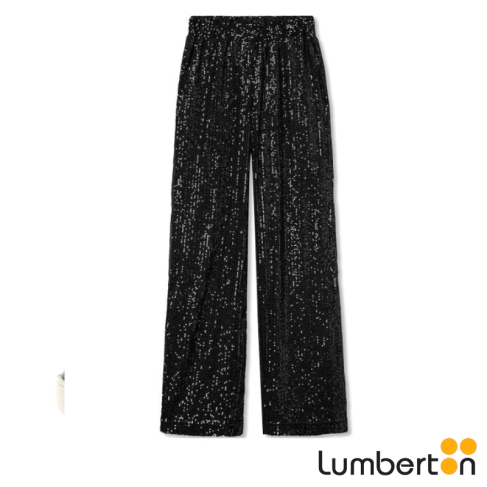 Pantalón lentejuelas negro...