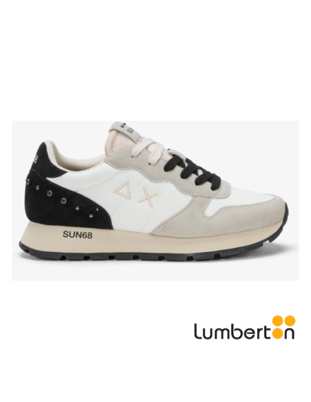 Deportiva blanca con cordones negros TALLYB SUN68