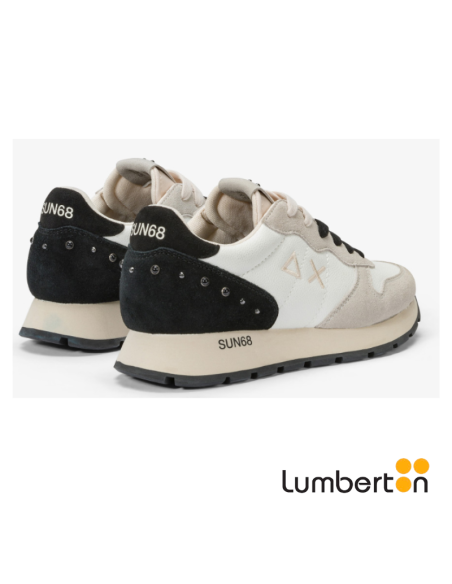 Deportiva blanca con cordones negros TALLYB SUN68