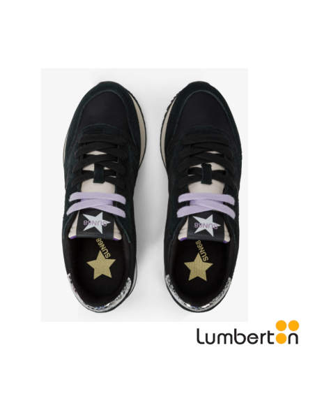 Deportivas negras con cordones blancos ALLYN SUN68