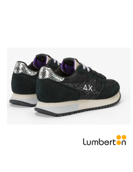 Deportivas negras con cordones blancos ALLYN SUN68