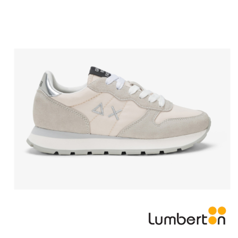Deportiva Crema Y Gris...