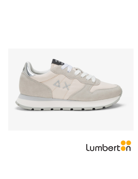 Deportiva Crema Y Gris Detalles Plata ALLYNG SUN68