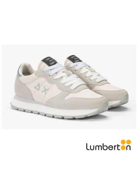 Deportiva Crema Y Gris Detalles Plata ALLYNG SUN68