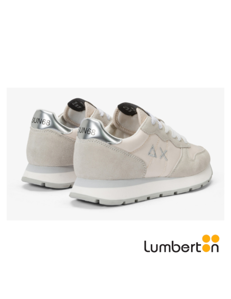 Deportiva Crema Y Gris Detalles Plata ALLYNG SUN68