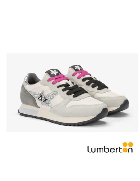 Deportivas Beige Detalles Plateados STARGIR SUN68