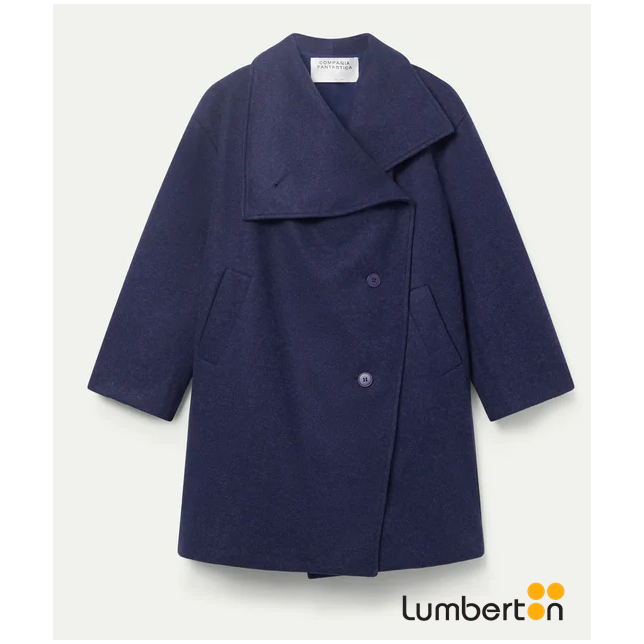 Abrigo Botones Azul 11116