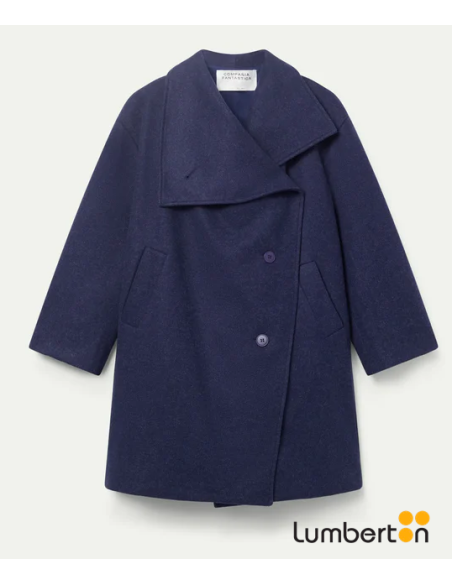 Abrigo Botones Azul 11116