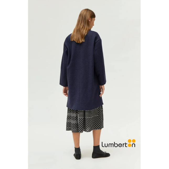 Abrigo Botones Azul 11116