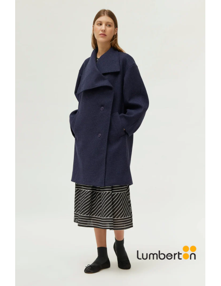 Abrigo Botones Azul 11116